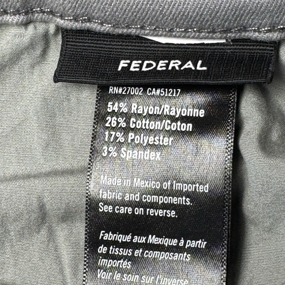 PAIGE Federal Men's Straight Leg Jeans Mountain Ice Gray Tag 34/32 Actual 35/32 - Picture 3 of 13